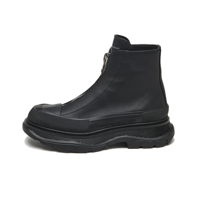 Alexander McQueen Tread Slick Zip Detailed Boots Women's-0