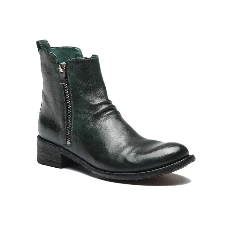 Officine Creative Lison Ruched-detail Leather Ankle Boots-2