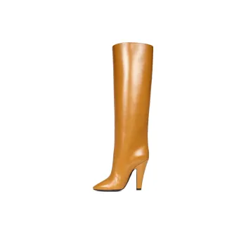 SAINT LAURENT Tube Pointed Toe Boots Women's