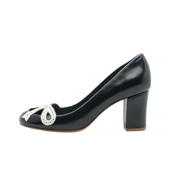 Sarah Chofakian Audrey Chunky Heel High Heels 5.5cm Women's Black