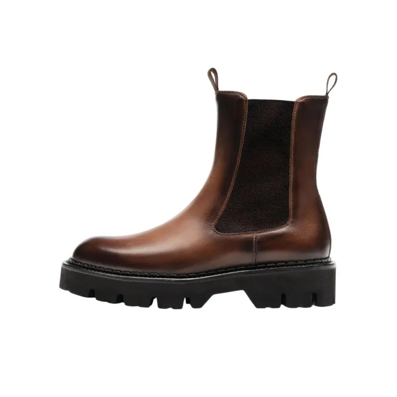 Magnanni Aurora Short Chelsea Boots Women's Brown-0