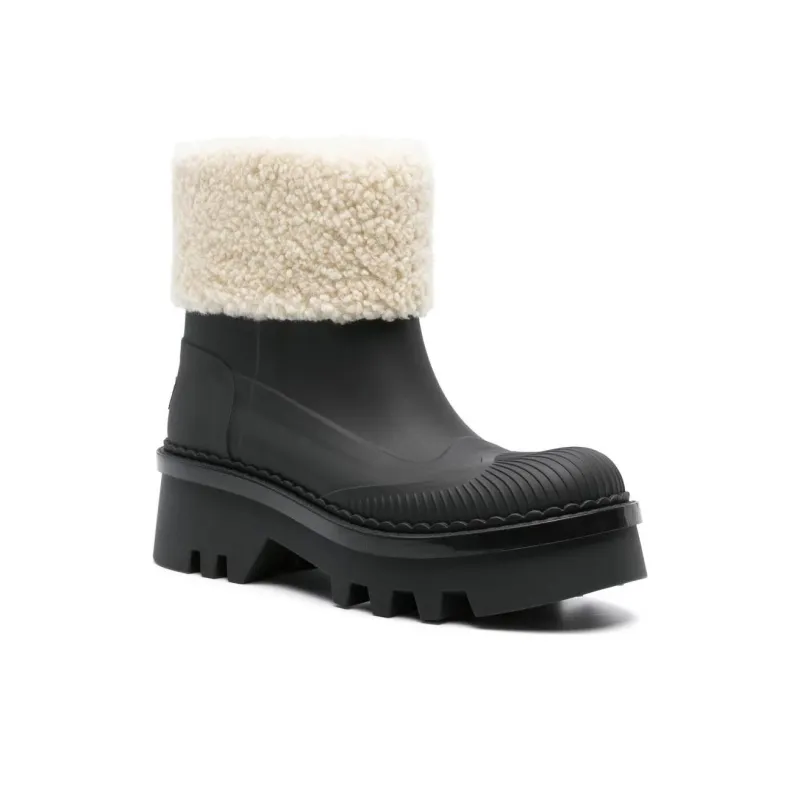 Chloé Raina Shearling Ankle Boot-2