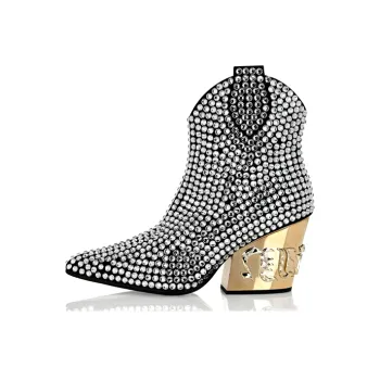 PHILIPP PLEIN Stud-embellished 90mm Boots