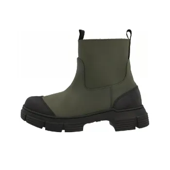 GANNI Contrast Toe-cap Detail Boots