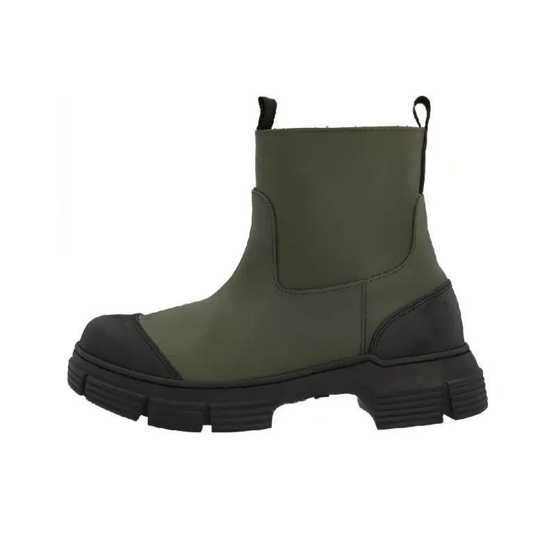 GANNI Contrast Toe-cap Detail Boots-0