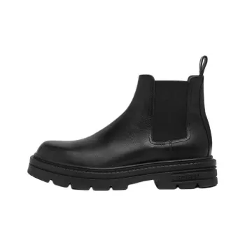 VERSACE Adriano Leather Chelsea Boots