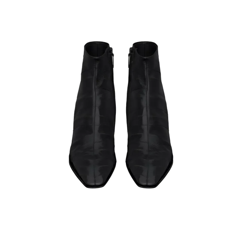 SAINT LAURENT Ankle Boots 3cm Men's Black-3