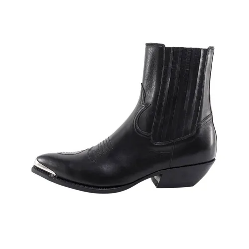 CELINE Short Chelsea Boots Men's Black