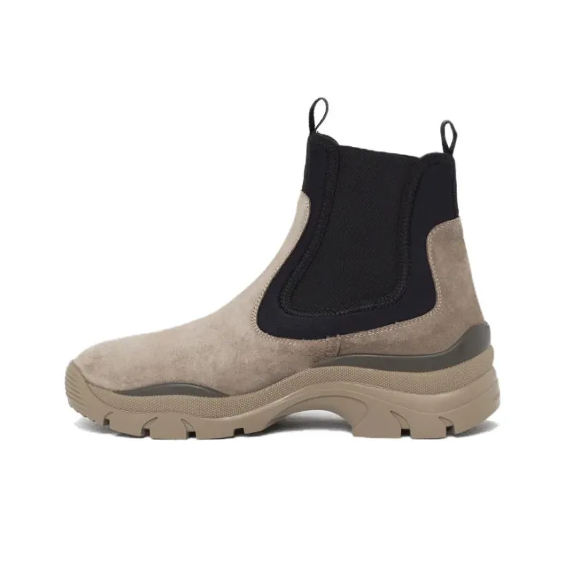 John Elliott Short Chelsea Boots Men's Gray-0