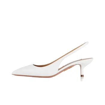 AQUAZZURA Purist Sling Slim Heel High Heels 5cm Women's White
