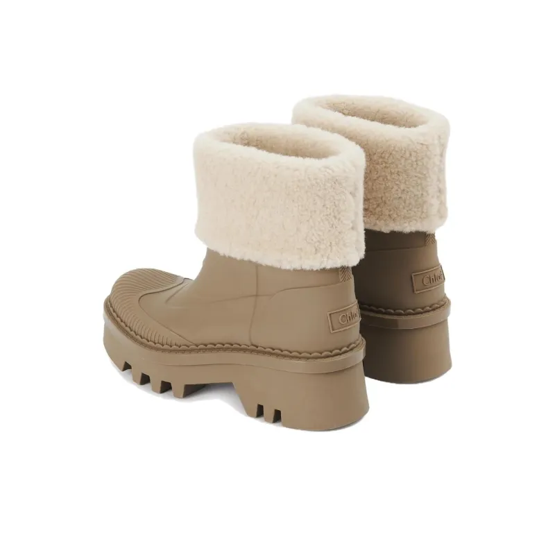 Chloé Raina Shearling Ankle Boot-1
