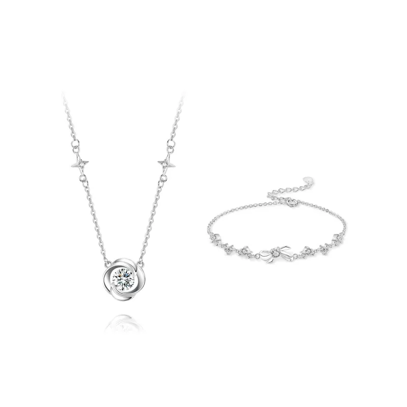 KUMET Sterling Silver Necklaces Women's Couple Birthday Anniversary-4
