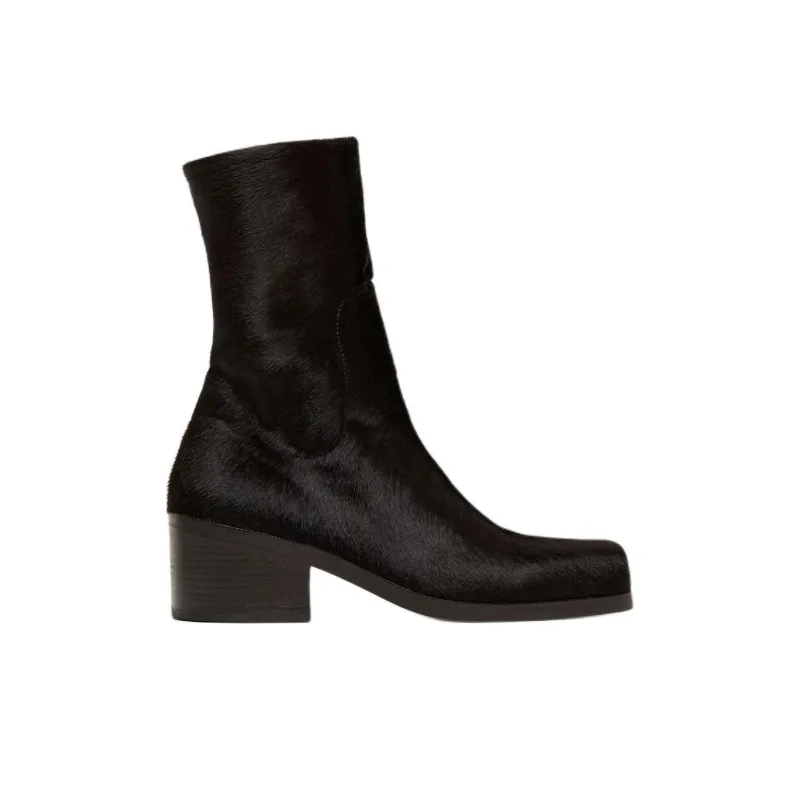 Marsèll Square Toe Zipped Ankle Boots Women's-1