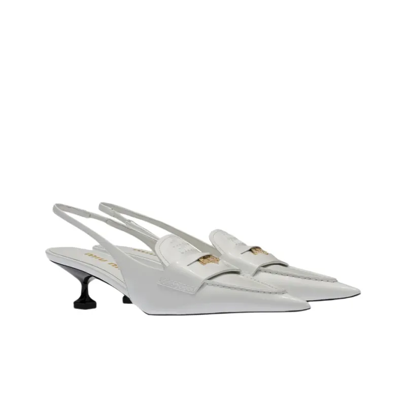 MIU MIU Penny Slim Heel Casual Single Shoes Women's-2