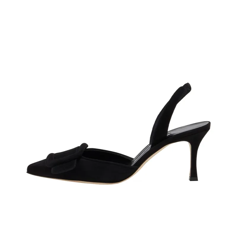 MANOLO BLAHNIK Slim Heel High Heels Women's Black-0