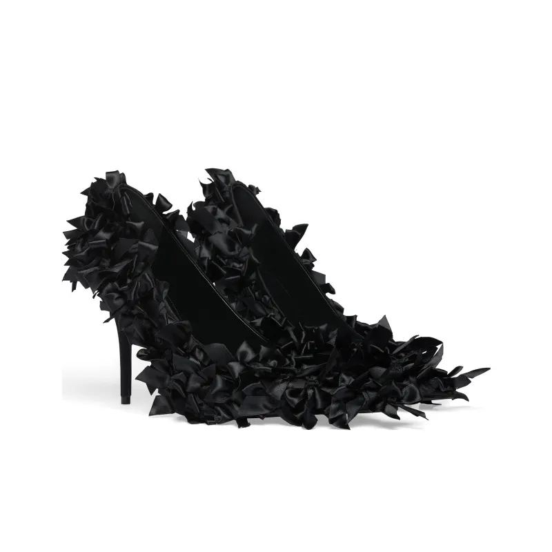 Balenciaga Marie-Antoinette 110mm Bow-embellished Pumps-3