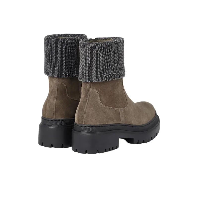 Brunello Cucinelli Ankle Boots Women's Brown-3