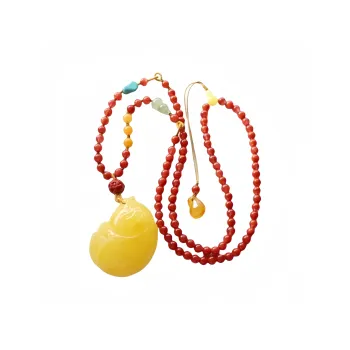 Xifeng Building Beeswax Good Luck Necklace Unisex