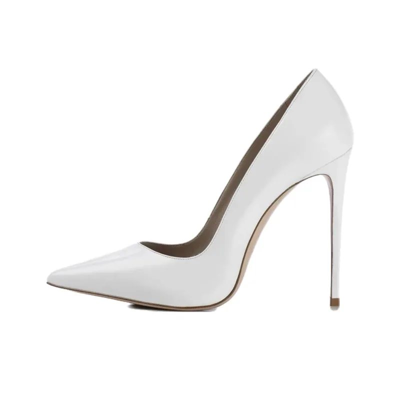 Le Silla Eva Slim Heel High Heels 12cm Women's White-0