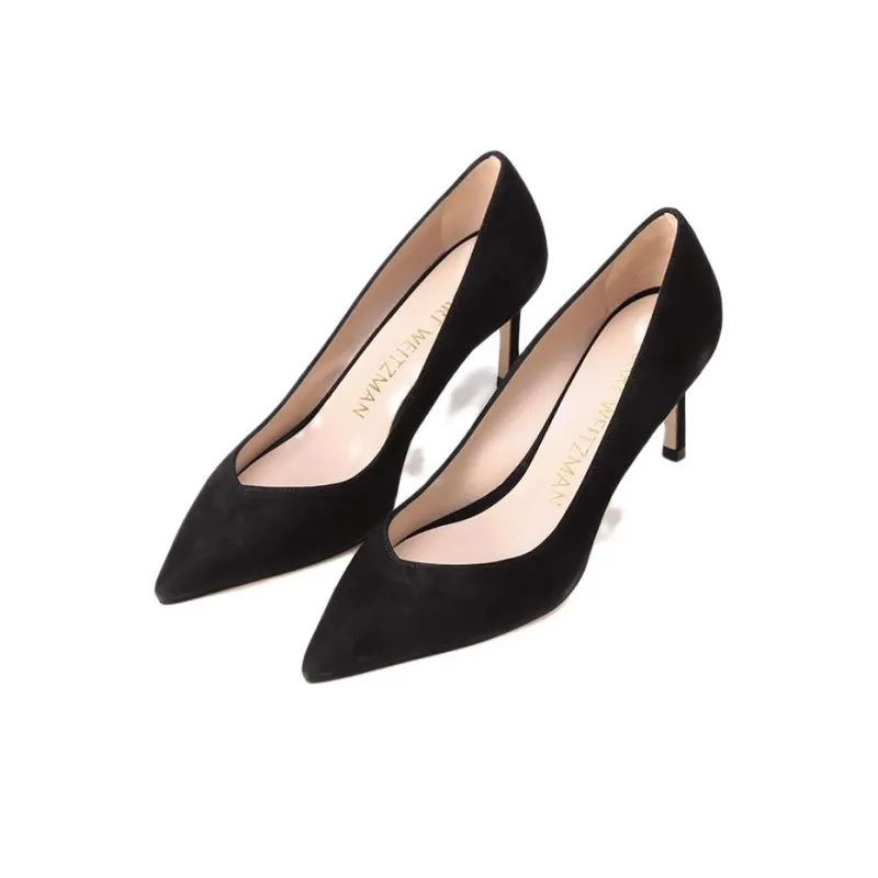 Stuart Weitzman/SW Slim Heel High Heels 7cm Women's Black-2