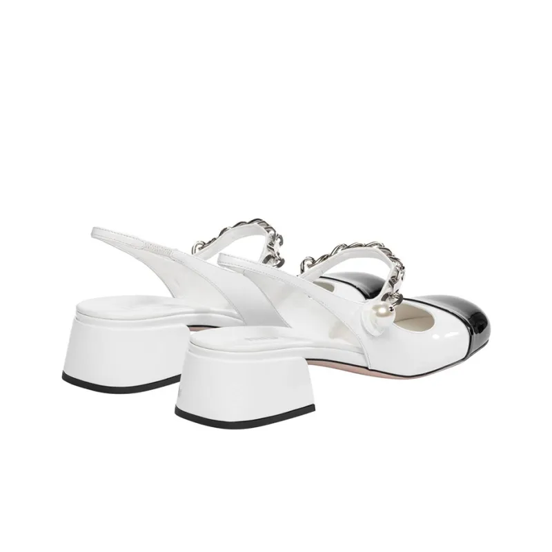 MIU MIU Two-Toned Slingback Pumps-4