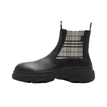 Burberry Creeper Short Chelsea Boots Women's Black