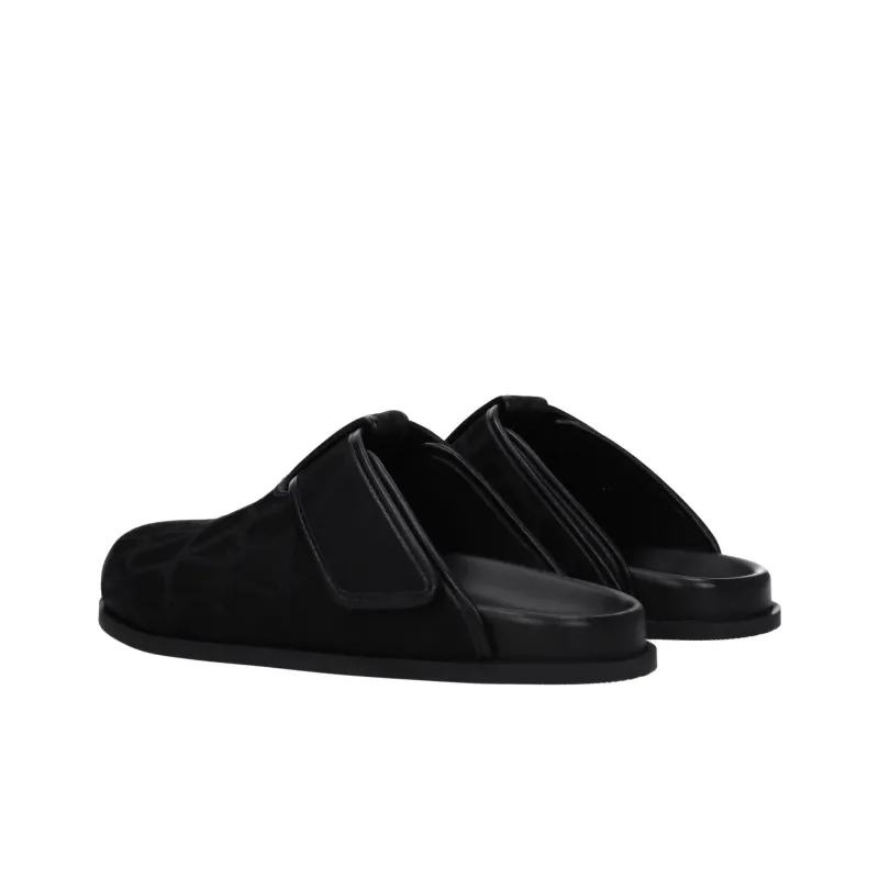 Valentino GARAVANI Wrap toe Slippers Men's Black-3