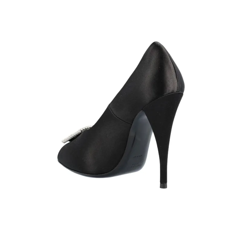 SAINT LAURENT Peep Almond Toe Pumps-3