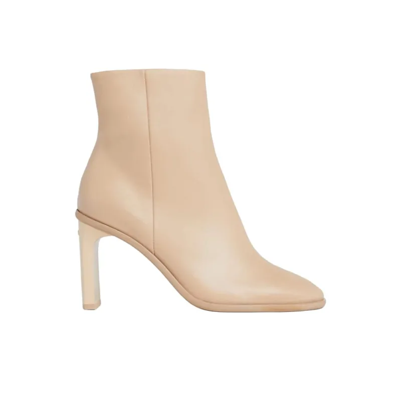 CALVIN KLEIN Ankle Boots 8cm Women's Beige-1