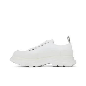Alexander McQueen Tread Slick Lace Up Sneakers 'White'