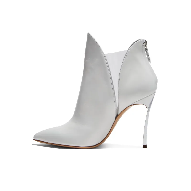 Casadei Mindy Tango Blade Ankle Boots Women's White-0