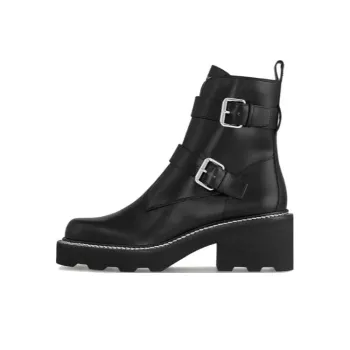 LOUIS VUITTON Beaubourg Ankle Boots 4cm Women's Black