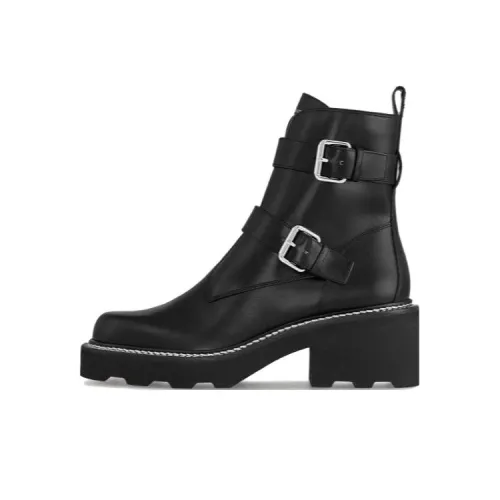 LOUIS VUITTON Beaubourg Ankle Boots 4cm Women's Black