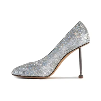 Maison Margiela Slim Heel High Heels 8.5cm Women's Silver