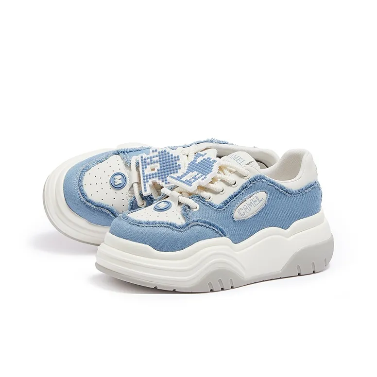 CAMEL Anti-Slip And Wear-Resistant Height Increasing Low-Top Skateboard Shoes Women's-14