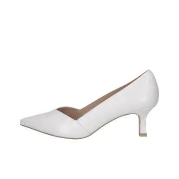 CAPRICE Gillian Spool Heel High Heels 5.5cm Women's White