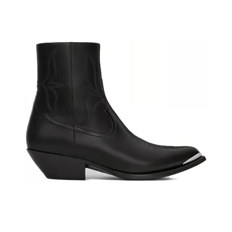 CELINE Leon Zipped Boot Black-1