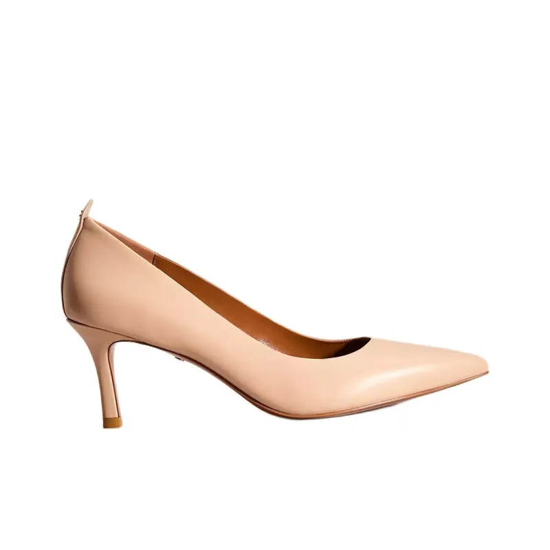 COACH Waverly Slim Heel High Heels 8cm Women's Brown-1