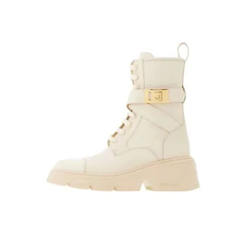 FERRAGAMO Ankle Boots 4cm Women's Beige