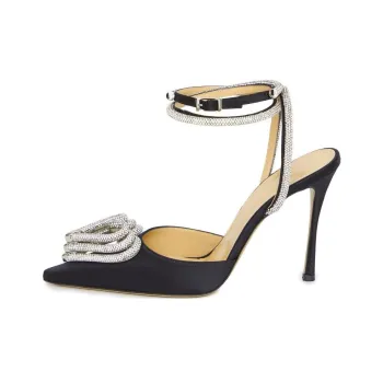 MACH & MACH Slim Heel High Heels 11cm Women's Black