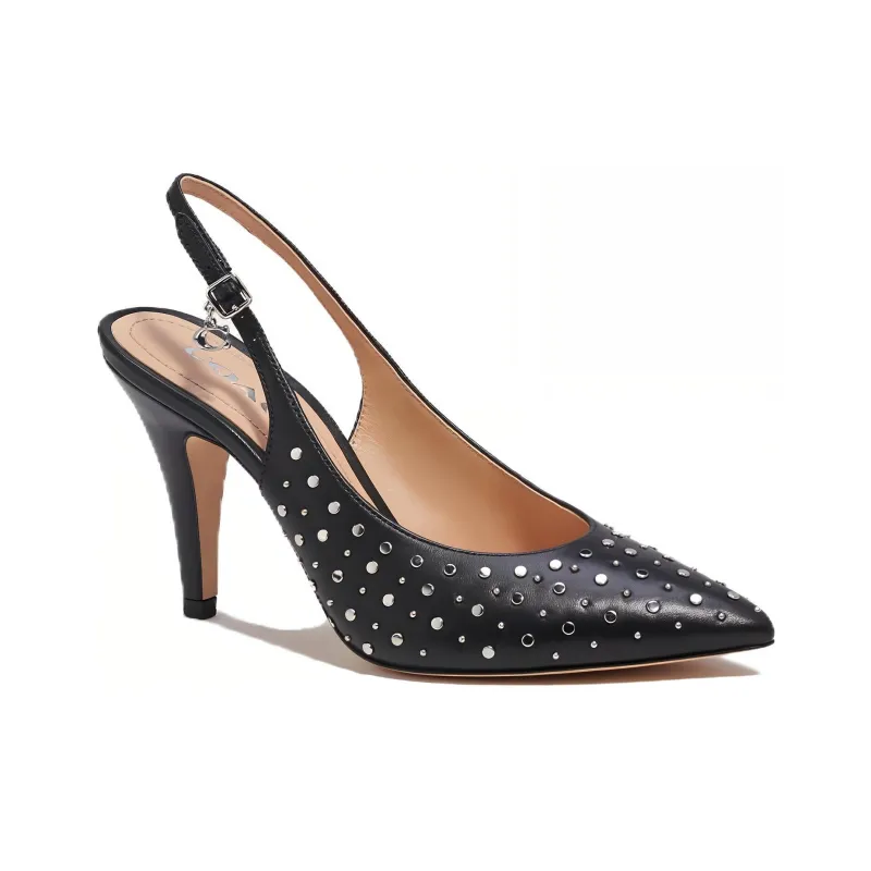 COACH Sophi Cone Heel High Heels 8.9cm Women's Black-1