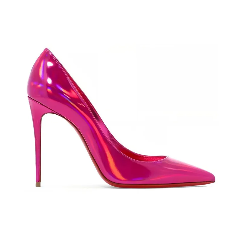 CL Slim Heel High Heels 10.5cm Women's Fuchsia-1