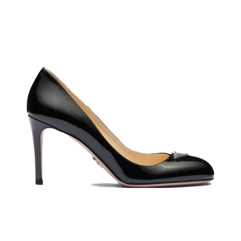 PRADA Slim Heel High Heels 8.5cm Women's Black-1