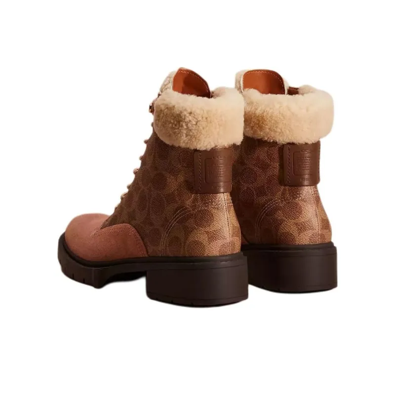 COACH Lorimer Ankle Boots Women's Tan-3