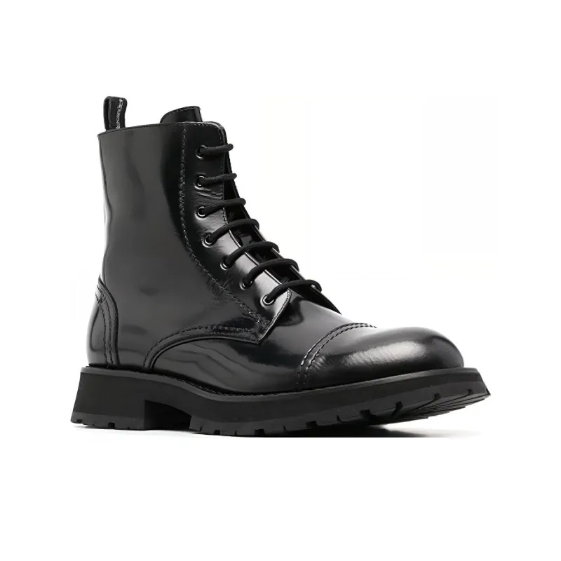 Alexander McQueen Lace Up Ankle Boots-1