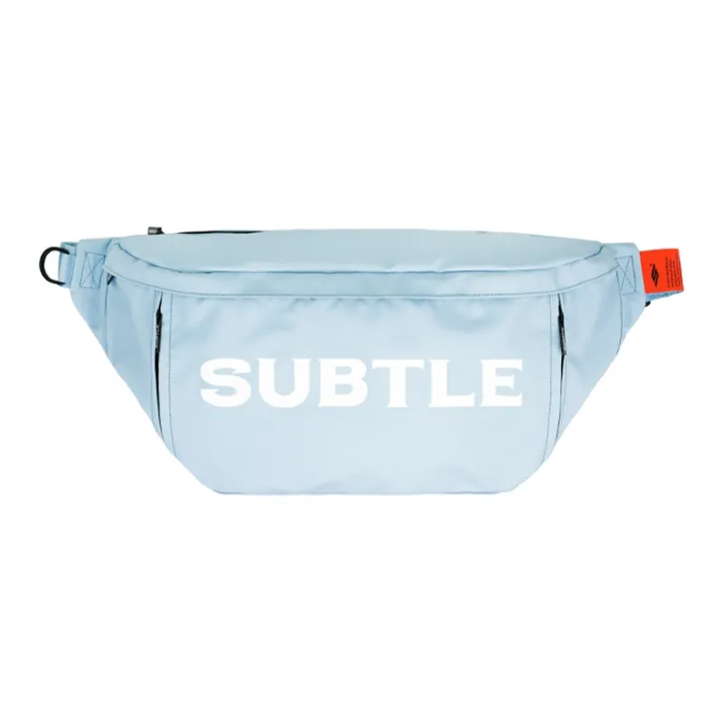 Subtle Polyester Dumpling Shoulder Bag, Crossbody Bag Fanny Pack Tubas Unisex White/Black/Light Blue-8