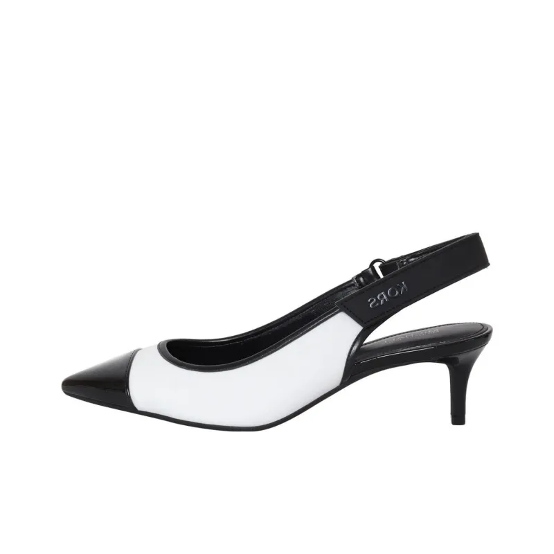 MICHAEL KORS Kourtney Fle Slim Heel High Heels 5.5cm Women's White Black-0