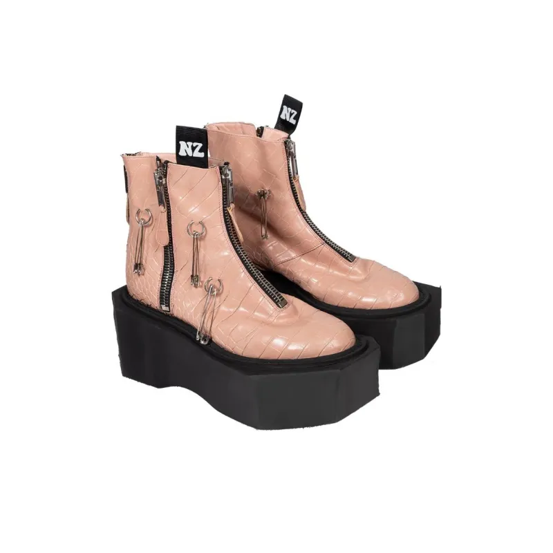 NATASHA ZINKO Ring Flatform Boots-2