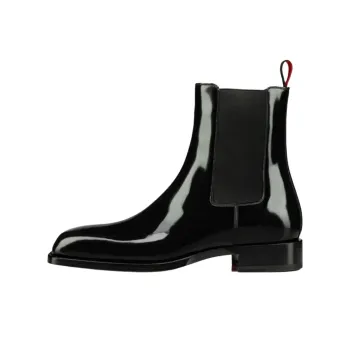 CL LUBOTING Short Chelsea Boots Men's Black