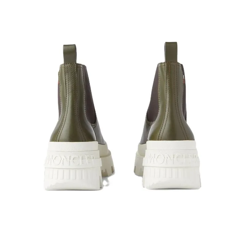 Moncler Chelsea Boots Men's Green-4